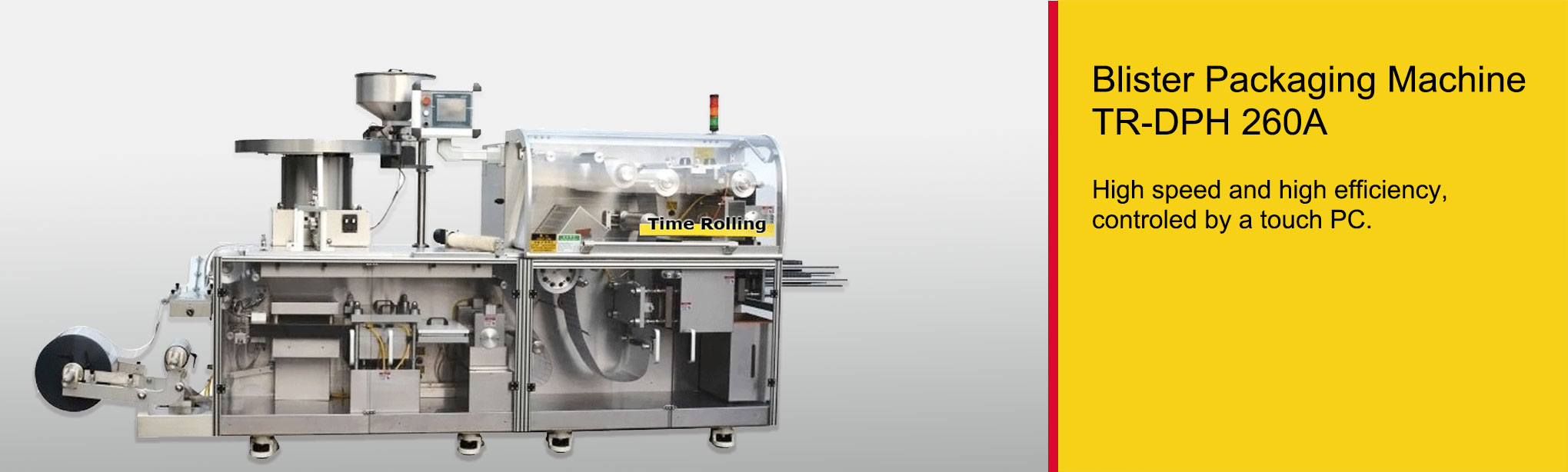 High speed blister packaging machine