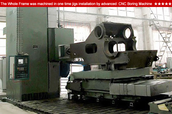 CNC machining of a mud pump frame