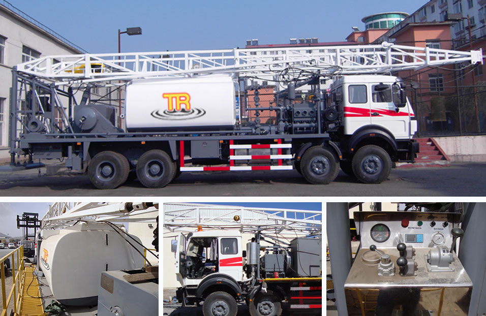 Flush-by rig and sand-washing equipment