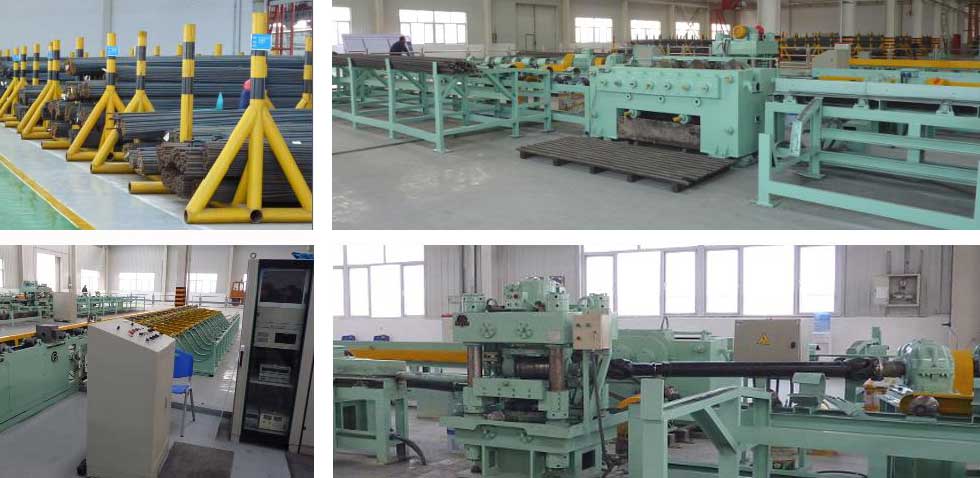 Sucker rod material handling and straightening