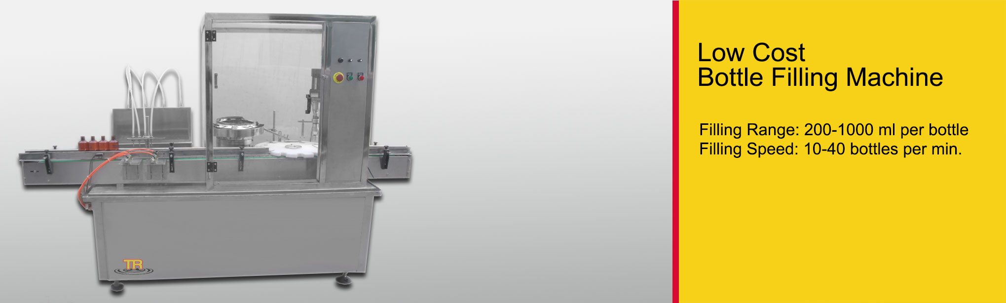 Bottle filling for smaller production runs — Time Rolling equipment