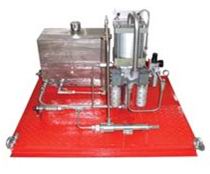 Pneumatic chemical injection pump skid