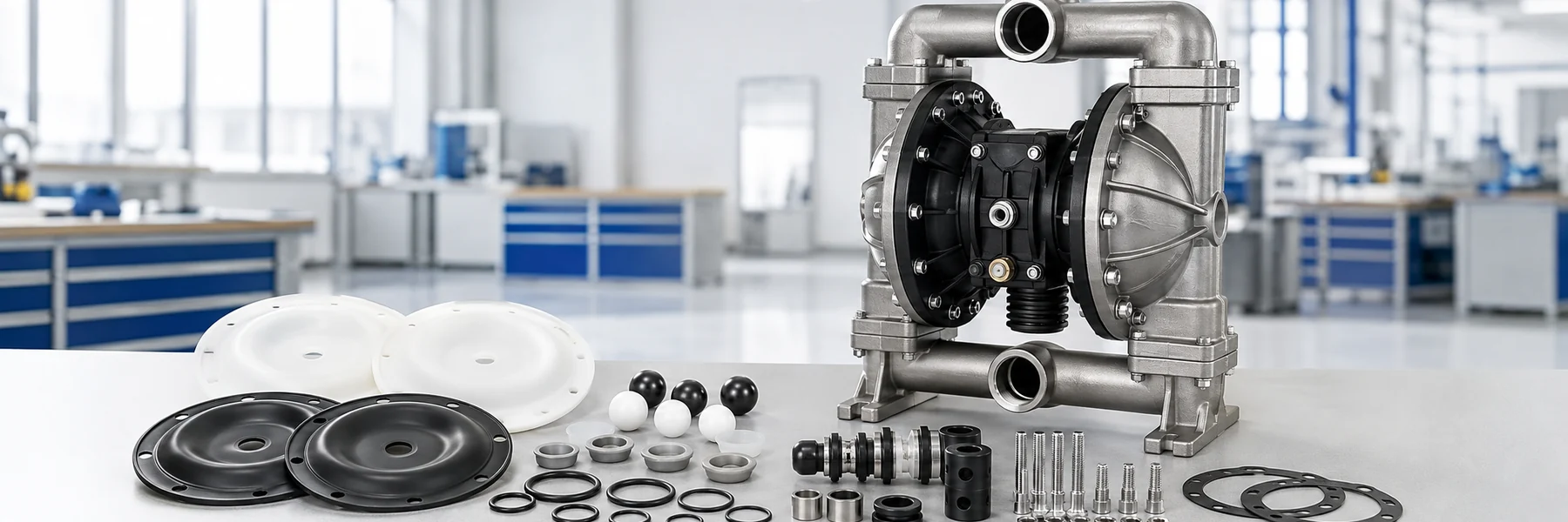Replacement Diaphragm Pumps & Parts Compatible with Graco banner